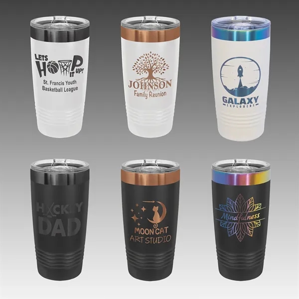 Polar Camel 20 oz. ION Plated Ringneck Tumbler... from ASI 92531 Unique Custom Products / UCP