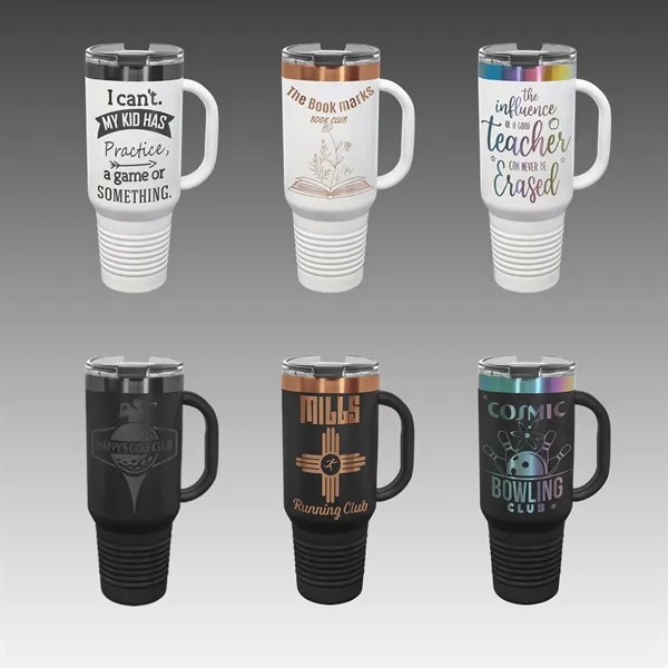 Polar Camel 40 oz. ION Plated Travel Mug w/Straw... from ASI 92531 Unique Custom Products / UCP