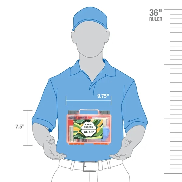 First aid kit. Tough plastic case that holds 118 essential items... from ASI 46170 Compass Industries Inc