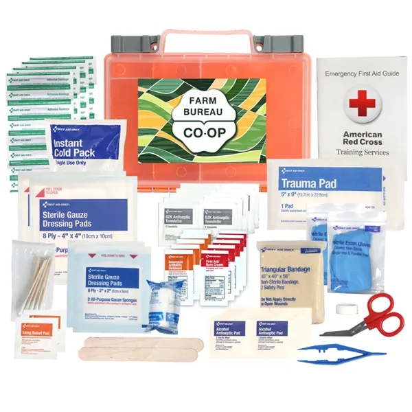 First aid kit. Tough plastic case that holds 118 essential items... from ASI 46170 Compass Industries Inc