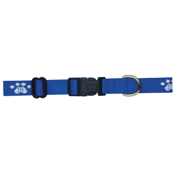 USA-made woven collars: 1-color imprint, various sizes, optional personalization. Block-style font,... from ASI 92980 WOV-IN® / Universal Strap/Wov-In Line Promopet