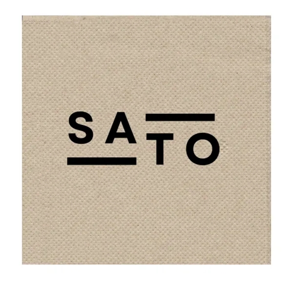 4" mini FashnPoint® beverage napkin made in the USA of recycled... from ASI 91880 Tranter Graphics Inc