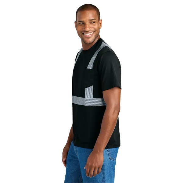 CornerStone Enhanced Visibility Segmented Tape Tee... from ASI 84863 SanMar