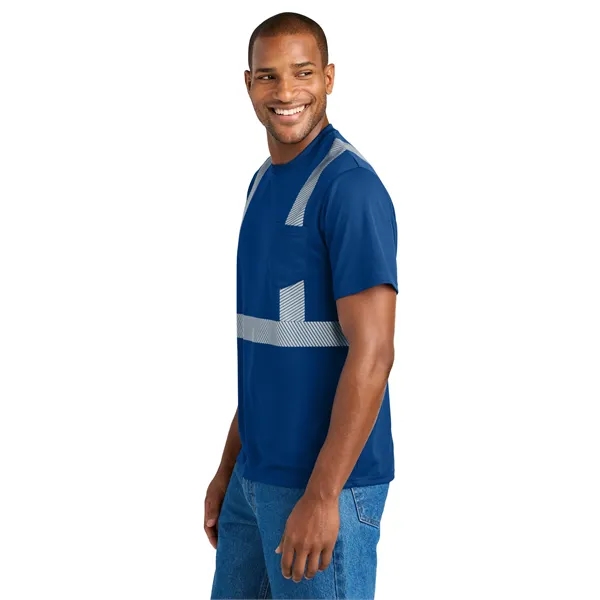 CornerStone Enhanced Visibility Segmented Tape Tee... from ASI 84863 SanMar