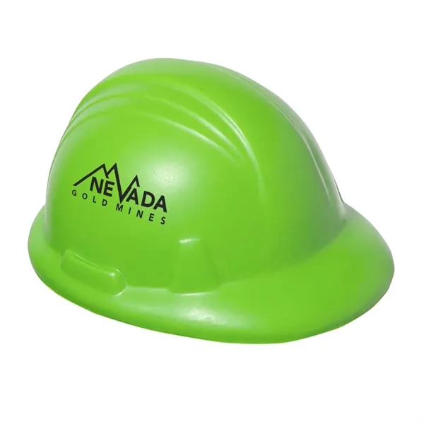 3.5" x 2.75" x 2" hard hat shaped stress reliever.... from ASI 63549 Jornik Manufacturing Corp / Jornik