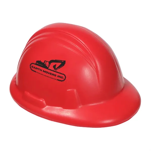 3.5" x 2.75" x 2" hard hat shaped stress reliever.... from ASI 63549 Jornik Manufacturing Corp / Jornik