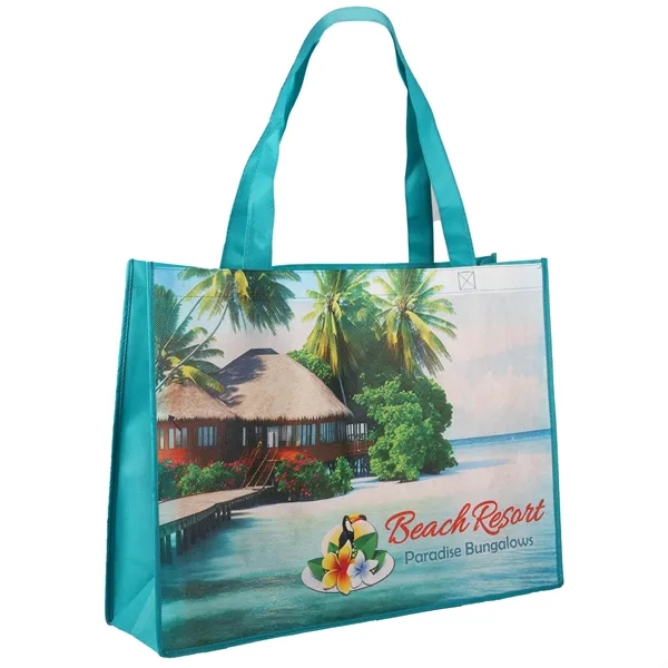 Non-woven material tote bag reinforced 26" handles.... from ASI 52840 Evans Manufacturing