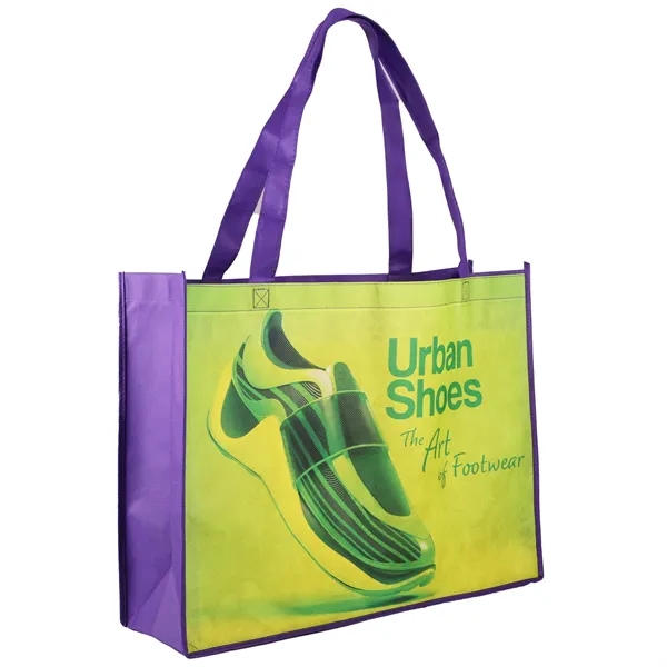 Non-woven material tote bag reinforced 26" handles.... from ASI 52840 Evans Manufacturing