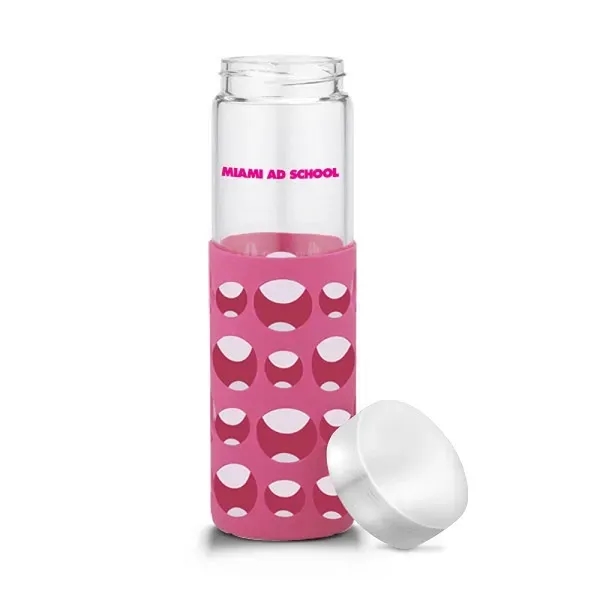 Veranda Sili Window 20 ounce clear glass bottle with silicone sleeve... from ASI 57800 Gordon Sinclair / Gordon Sinclair®