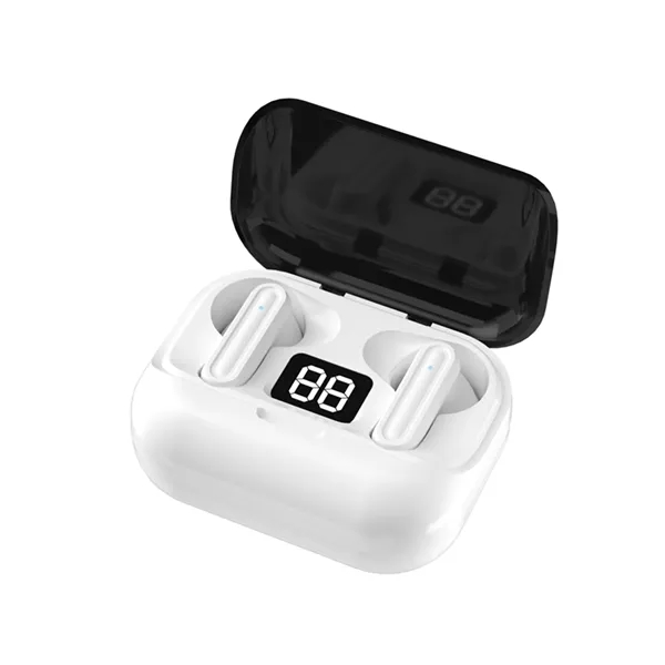 True stereo wireless bluetooth earbud with charging case and LED digital... from ASI 37218 Athena Promo (tm)