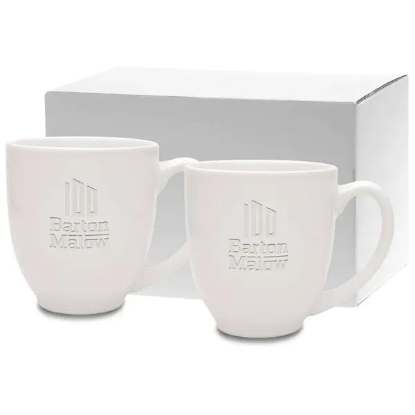 14 oz. ceramic mugs feature bold, invigorating colors. Set of two... from ASI 71920 Moderne Glass Company Inc