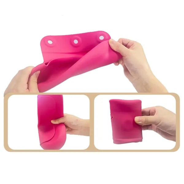 Portable silicone travel pouch bag plus 1c1p silkscreen imprint plus standard... from ASI 37218 Athena Promo (tm)