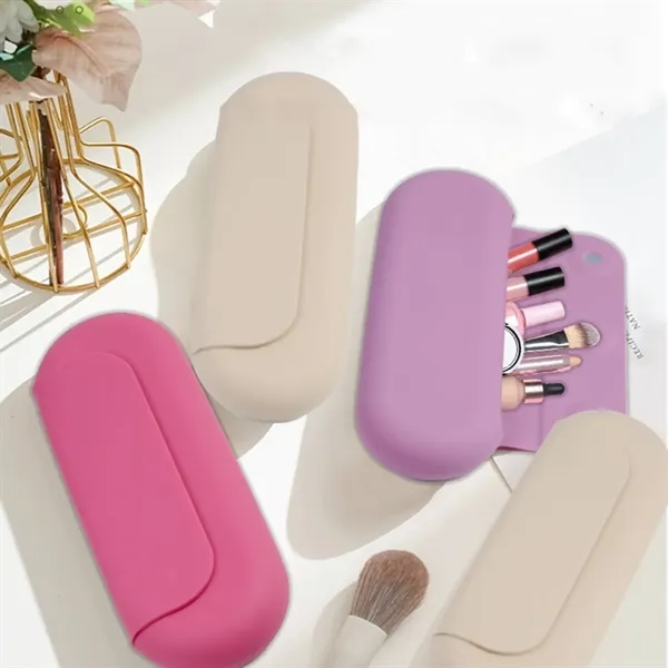 Portable silicone travel pouch bag plus 1c1p silkscreen imprint plus standard... from ASI 37218 Athena Promo (tm)