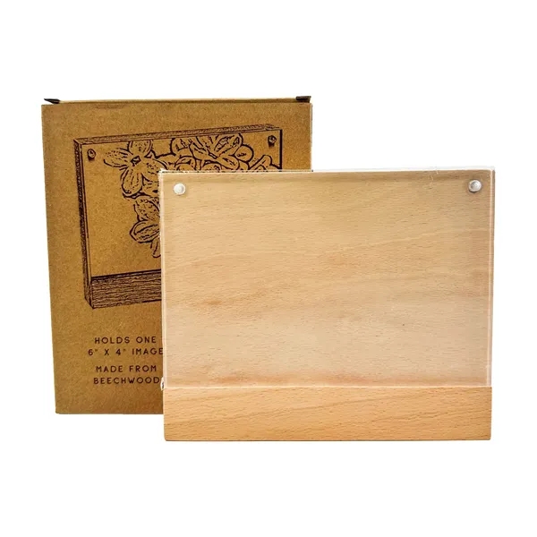 Natural beechwood frame with clear magnetic acrylic panel, perfect for displaying... from ASI 92980 WOV-IN® / Universal Strap/Wov-In Line