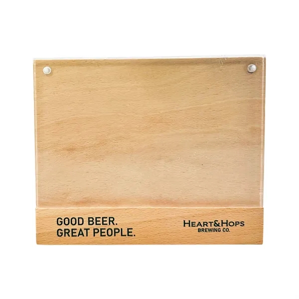 Natural beechwood frame with clear magnetic acrylic panel, perfect for displaying... from ASI 92980 WOV-IN® / Universal Strap/Wov-In Line