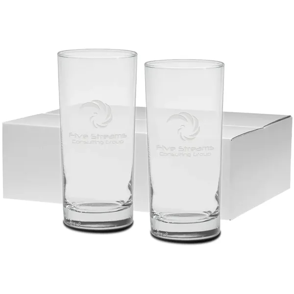 Sturdy tumbler, straight sided, thick sham.  Set of two packed... from ASI 71920 Moderne Glass Company Inc