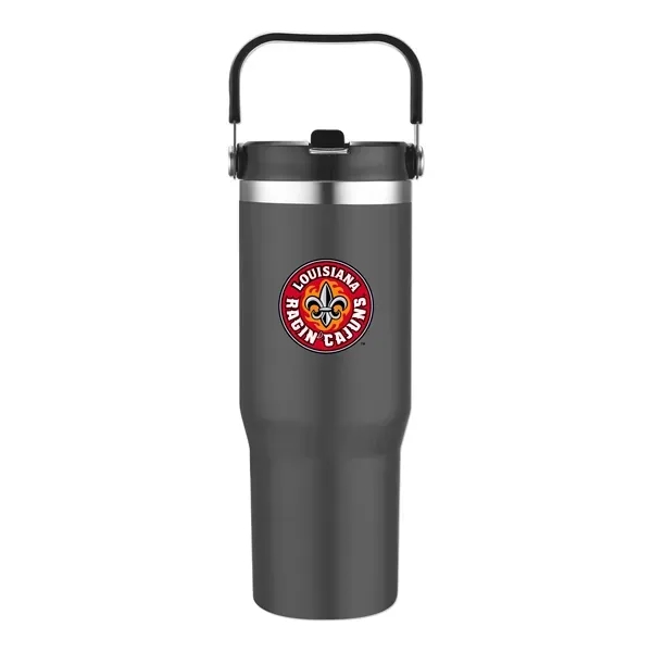 30 oz. stainless steel travel mug with handle and built-in straw.... from ASI 98360 WOWLine / WOWLine®