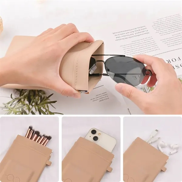 Soft silicone multipurpose pouch plus 1c1p silkscreen imprint plus standard shipping... from ASI 37218 Athena Promo (tm)