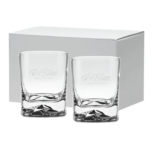Innovative, elegant and functional design On the Rocks glasses. Thick base... from ASI 71920 Moderne Glass Company Inc