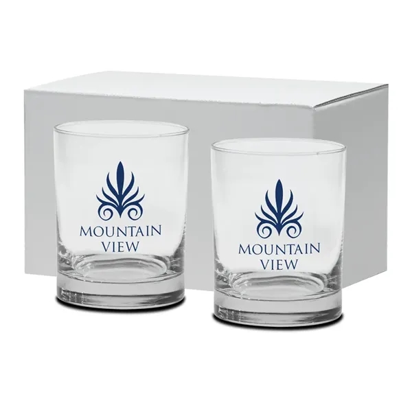 14 oz. Executive double old fashion glasses. Set of two packed... from ASI 71920 Moderne Glass Company Inc