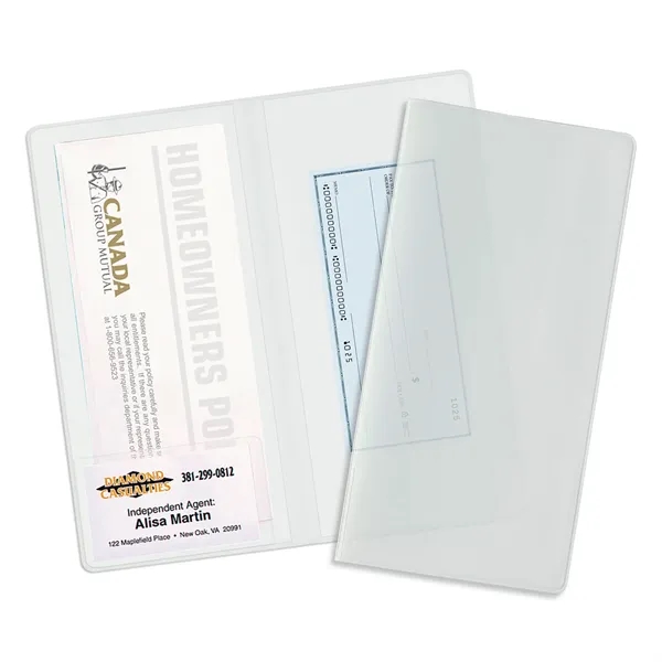 2-pocket policy wallet made of vinyl and measuring 9.31"H x 4.5"W... from ASI 54040 Fey Promo