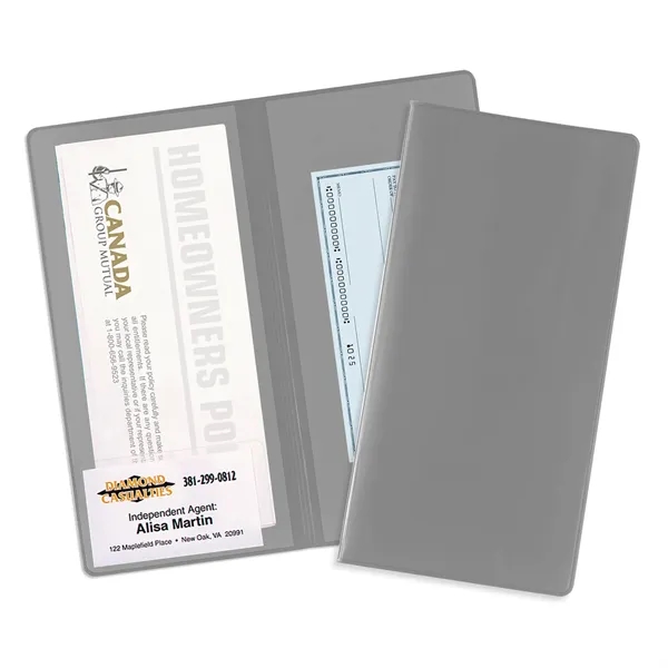 2-pocket policy wallet made of vinyl and measuring 9.31"H x 4.5"W... from ASI 54040 Fey Promo