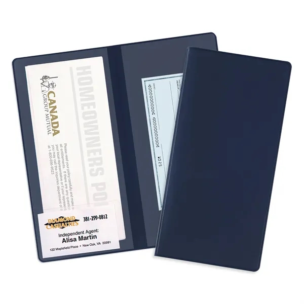 2-pocket policy wallet made of vinyl and measuring 9.31"H x 4.5"W... from ASI 54040 Fey Promo