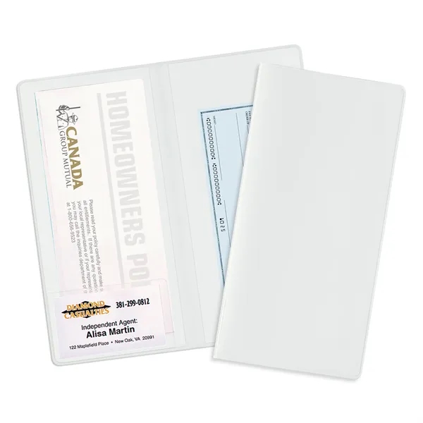 2-pocket policy wallet made of vinyl and measuring 9.31"H x 4.5"W... from ASI 54040 Fey Promo