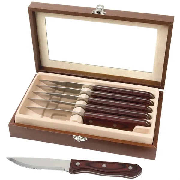 Manchurian Ash 6-Piece Steak Knife Set... from ASI 89320 Starline USA Inc