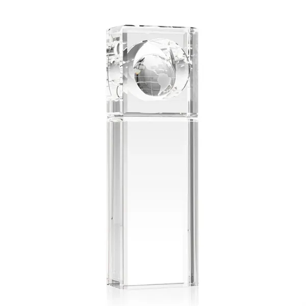 Optical crystal award with hole cut out of the top that... from ASI 84592 St Regis Group / St Regis