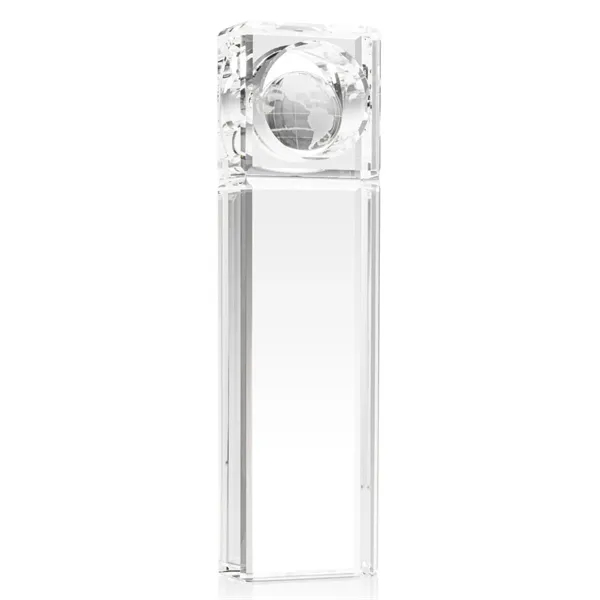 Optical crystal award with hole cut out of the top that... from ASI 84592 St Regis Group / St Regis