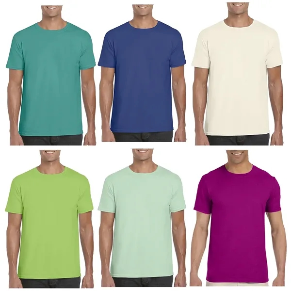 Cotton preshrunk softstyle t-shirt plus 1 color silkscreen imprint on 1... from ASI 37218 Athena Promo (tm)