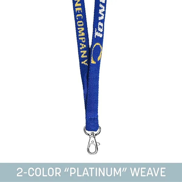 Introducing our 1/2" Woven Lanyard with "Platinum" weave. Crafted in the... from ASI 92980 WOV-IN® / Universal Strap/Wov-In Line