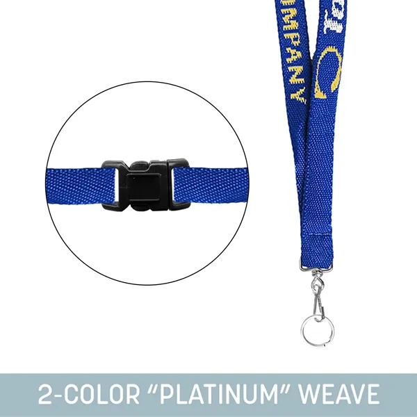 Introducing our 1/2" Woven Lanyard with "Platinum" weave. Crafted in the... from ASI 92980 WOV-IN® / Universal Strap/Wov-In Line