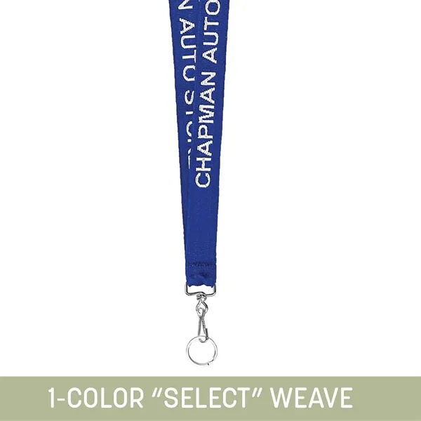 Soft and Silky Woven Lanyard with a 1-color imprint woven into... from ASI 92980 WOV-IN® / Universal Strap/Wov-In Line