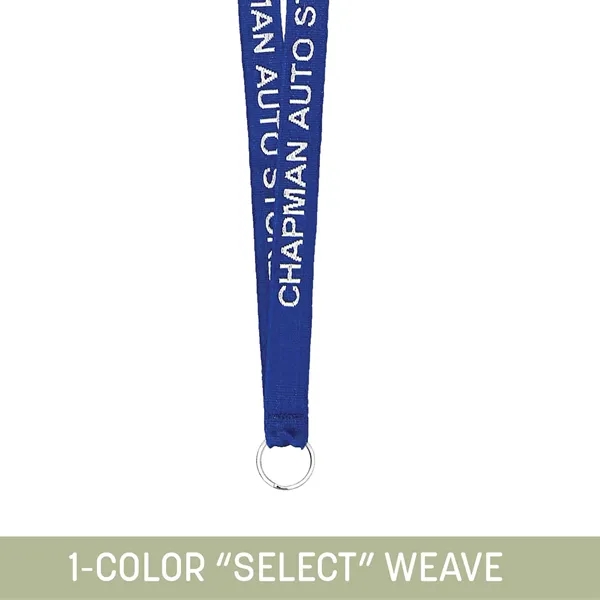 Soft and Silky Woven Lanyard with a 1-color imprint woven into... from ASI 92980 WOV-IN® / Universal Strap/Wov-In Line