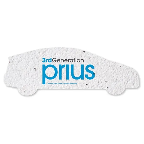 Seed Paper Shape Card, Car... from ASI 40646 Bloomin Promotions / Bloomin' Promotions™