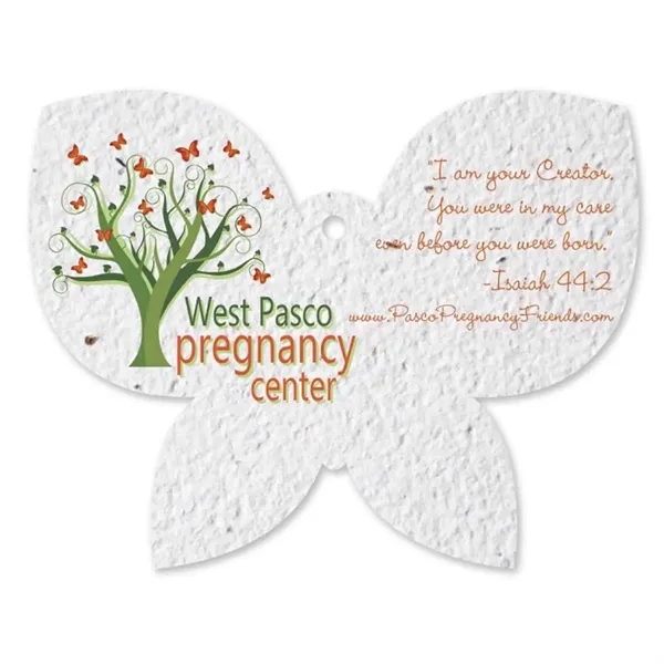 Seed Paper Shape Card, Butterfly.... from ASI 40646 Bloomin Promotions / Bloomin' Promotions™