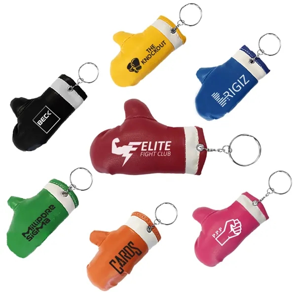 Boxing glove key holder, with miniature boxing glove 3 1/4" -... from ASI 45100 Chulani Promotional Products, Inc / Competitive Edge Innovations/Chulani