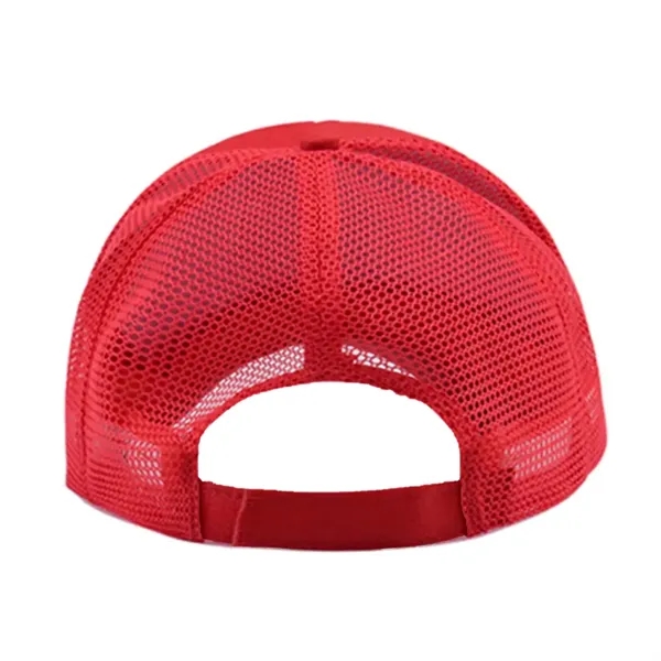 5 panel cotton mesh baseball cap with 1 color silkscreen on... from ASI 37218 Athena Promo (tm)