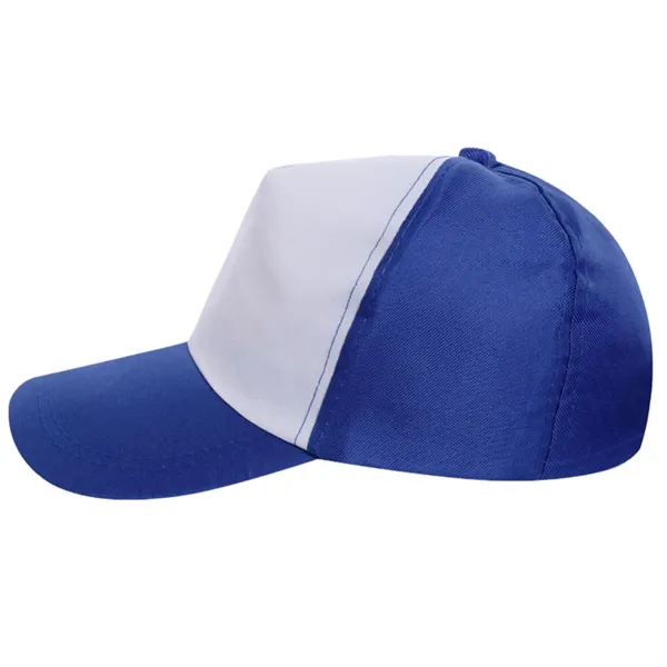 5 panel adjustable two-tone cotton baseball cap with 1 color silkscreen... from ASI 37218 Athena Promo (tm)