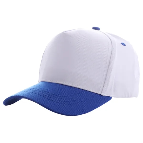 Two-tone structured 5 panel cotton baseball cap with 1 color silkscreen... from ASI 37218 Athena Promo (tm)