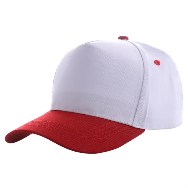 Two-tone structured 5 panel cotton baseball cap with 1 color silkscreen... from ASI 37218 Athena Promo (tm)
