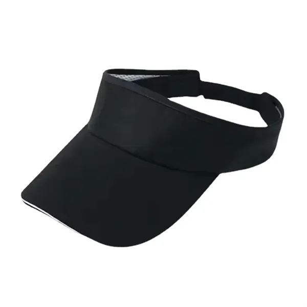 Adjustable cotton sun visor cap with 1 color silkscreen on 1... from ASI 37218 Athena Promo (tm)