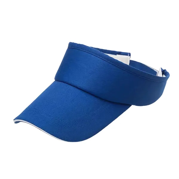 Adjustable polyester sun visor cap with 1 color silkscreen on 1... from ASI 37218 Athena Promo (tm)