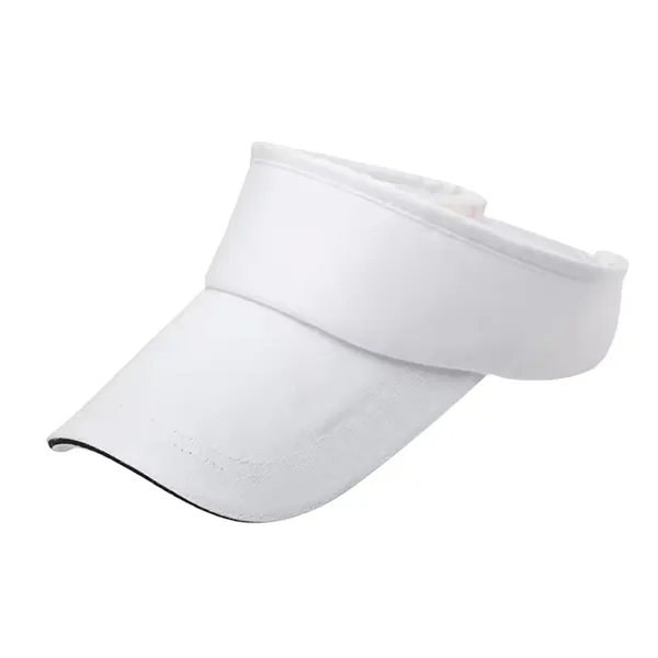 Adjustable polyester sun visor cap with 1 color silkscreen on 1... from ASI 37218 Athena Promo (tm)