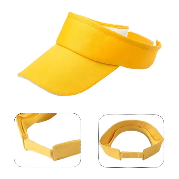 Adjustable polyester sun visor cap with 1 color silkscreen on 1... from ASI 37218 Athena Promo (tm)