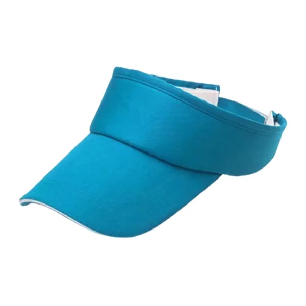 Adjustable polyester sun visor cap with 1 color silkscreen on 1... from ASI 37218 Athena Promo (tm)