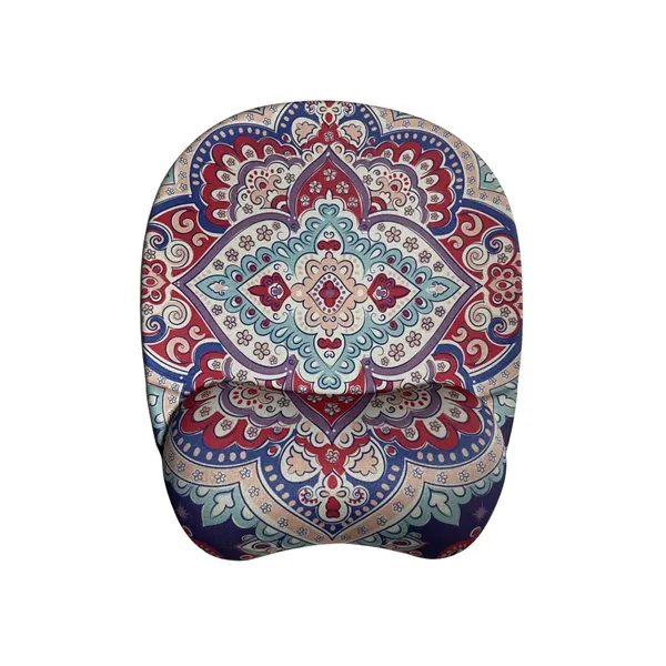 Silicone mouse pad with wrist rest with free full-color heat transfer... from ASI 37218 Athena Promo (tm)