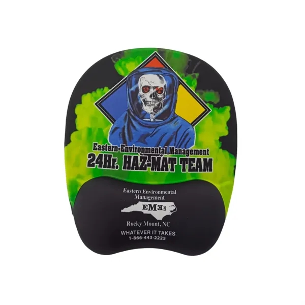 Silicone mouse pad with wrist rest with free full-color heat transfer... from ASI 37218 Athena Promo (tm)